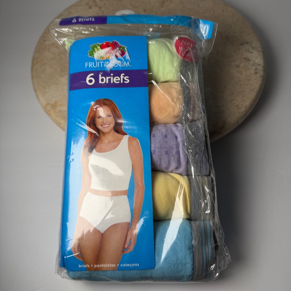 READ Fruit of the Loom Briefs Size 10 Multicolor 5 Pack Heather Cotton Blend New